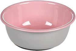 Flamingo CUELLA PER IL CIBO E ACQUA GATTO NELL ACCIAIO INOX ROSA TONDO 250ML 10,7CM