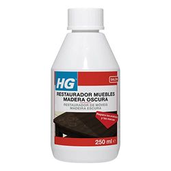 HG Restaurador de móveis de madeira escura, limpa e elimina marcas, manchas, anéis e riscos de superfícies de madeira, restaura as áreas desgastadas e envelhecidas - 250 ml (410030130)