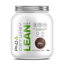 PhD Nutrition | Diet Whey Meal | Substitut de repas riche en Whey protéine et faible en sucre | Saveur Double chocolat | 770g