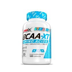 AMIX - BCAA Cápsulas - BCAA XT en Formato de 120 Cápsulas - Ayudan en la Síntesis de Proteínas - Mejoran la Recuperación y Regeneración Muscular - Aminoácidos BCAA