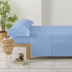Degrees home Collection Hoeslaken, 150 x 190 cm, set bedlaken 150 x 190 cm, hoeslaken, hoeslaken en kussensloop, polyester, geborstelde microvezel, voor bedden van 150 cm breed