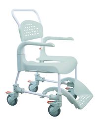 Etac - AA1621A - Chaise Roulante de Douche Clean avec Petit Roues Vert 49 cm