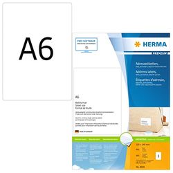 Herma Premium Papier Laser pour Imprimante Laser Jet d'encre/Imprimante Couleur A6 105x148 mm 800 pages Blanc
