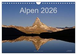Alpen (Wandkalender 2026 DIN A4 quer), CALVENDO Monatskalender: Landschaften, Berge, Städte und Dörfer der Alpen im Herzen Europas