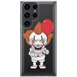 ERT GROUP mobiltelefonfodral för Samsung S23 ULTRA originalt och officiellt licensierat Horror mönster It 006 optimalt anpassad till formen på mobiltelefonen, gedeeltelijk transparant