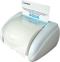 PAMEX Portarollos de Papel Higienico Aqua 18.5x11.5x10cm