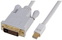 Pro Signal PSG04014 Mini DisplayPort to DVI-D Male to Male Lead, 0.5m, White