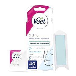 Veet Easy Gelwax Facial Bands Depilatory Wax X40