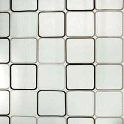 Spirella 180 x 200, Negro colección Frame, Cortina de Ducha Textil, 100% Polyester, PEVA
