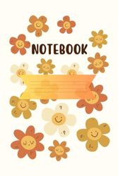 Blooms of Inspiration: 6x9 Inch Floral Notebook with Colorful Pages (70 Pages): Unleash Your Creativity with 70 Blank Pages