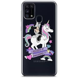ERT GROUP mobiltelefonfodral för Samsung M31 originalt och officiellt licensierat Disney mönster Minnie 035 optimalt anpassad till formen på mobiltelefonen, gedeeltelijk transparant