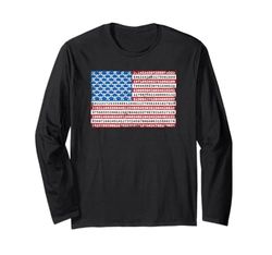 Happy Pi Day 3.14 Pi Simbolo Bandiera Americana Matematica Amante Pi Giorno Maglia a Manica