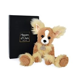 Histoire d'ours - Peluche cane - Doudou chihuahua - Marrone - 30 cm - Les EBOURIFFES - HO3159