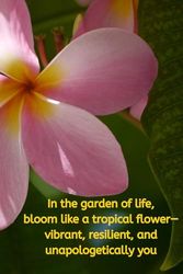 Tropical flower notebook