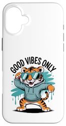Tigre Dabbing Con Occhiali Da Sole Custodia per iPhone 16 Plus