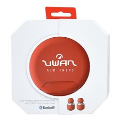 Uwan 98211 - hoofdtelefoon draadloos met accu voor mobiele telefoon, rood