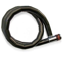 urban 522 Duoflex Câble antivol articulé chromé en Acier renforcé Universel pour vélo, Moto, Scooter 100 cm Mixte, 100cm
