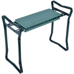 WERKA PRO - 02490 - dubbelfunktionsbänk - för trädgårdsarbete och sittande - 2 positioner - stabil - höjd 48 cm