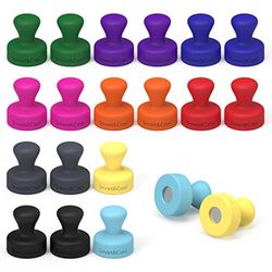 Smart&Cool Lot de 20 aimants colorés en Silicone pour réfrigérateur