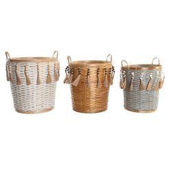 CESTA SET 3 BAMBU 49X45X54 44X49 36X46 MULTICOLOR
