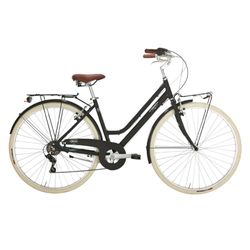 Alpina Bike Bonneville - Bicicleta de Trekking 6 V para Mujer, Mujer, Negro, 28"