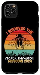 Coque pour iPhone 11 Pro Max Survived 2024 Cigales Invasion Infestation d'insectes
