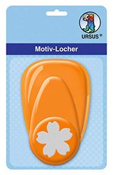 Ursus Motif 19480045 - Perforatrice a Leva Media, Motivo Loto, ca. 25,4 mm, Colore: Arancione