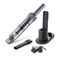 Genius Invictus One Version 1.0 Set 9-delig antraciet - handstofzuiger met maximale kracht in handformaat - zakloze en draadloze accu handstofzuiger 90 W BLDC-motor + accessoires