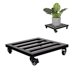 IDZO Jardinière carrée - 35,6 cm - Métal - Noir
