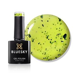 BLUESKY Smalto Per Unghie Gel, Tropical Twist, Smoothie05, Giallo, Verde, Nero (Per Lampade Uv E Led) - 10 Ml