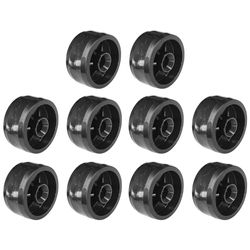 cyclingcolors 10x ruote plastica 30mm nero rotelle mobili dura carrello piccole guardaroba cassetto letto porta scorrevole