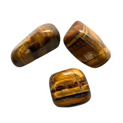 VIE Tumbled Crystals, Pack of 6, Tiger's Eye