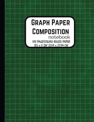 Graph Paper Composition Notebook: Grid Master with 100 Large 8.5 x 11 Quad Ruled Sheets