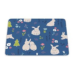 Bonamaison, Tapis de Souris Rectangle Imprimé Numériquement, Fond Antidérapant, pour Bureau et Maison, Taille: 22x18cm
