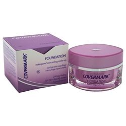 Covermark Foundation Waterproof, Fondotinta Ipoallergenico e Non Comedogenico, SPF 30, Per Tutti i Tipi di Pelle, Formula Senza Acqua, Colore 8A, Formato 15 ml