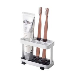 Yamazaki 6802 Tower Toothbrush Stand L, White, Steel, 11 x 5 x 8 cm