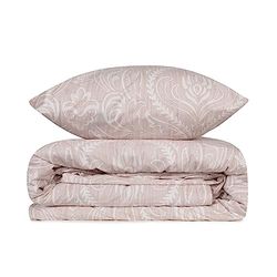 Parure housse de couette + 2 taies d'oreiller 240x220 Crème Beige