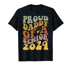 Orgoglioso papà di un anziano 2024 Maglietta