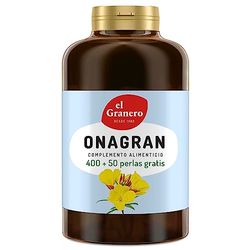 El Granero Integral - Onagran - 450 pérolas - Feito à base de óleo de sementes de nagra e vitamina E - ajuda à saúde da pele e à circulação correta
