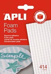 APLI 13814- Foam Pads, Adesivi in schiuma 3D pretagliati 5 x 5 x 3 mm, 414 u.