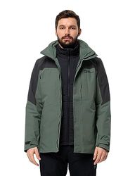 Jack Wolfskin Romberg Veste 3 en 1 Homme, Hedge Green, L