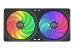 Cooler Master Masterfan SF240R ARGB, Ventilador PWM RGB Direccionable de 240 mm, Rodamiento de Ranuras, Diseño de Bastidor Integrado 2 en 1, Aspas del Ventilador Estáticas, Óptimo Manejo de los Cables