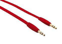 Trust Urban Audio platt kabel (1 m, lämplig för Smartphone) röd