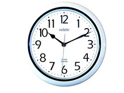 Vedette VP40015 - Reloj de Pared analógico de Cuarzo - Blanco