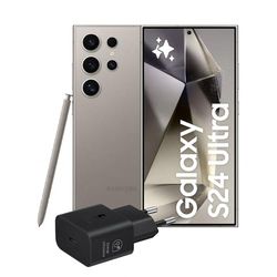 Samsung Galaxy S24 Ultra Smartphone AI, Caricatore incluso, Display 6.8'' QHD+ Dynamic AMOLED 2X, Fotocamera 200MP, RAM 12GB, 1TB, 5.000 mAh, Titanium Gray [Versione italiana]