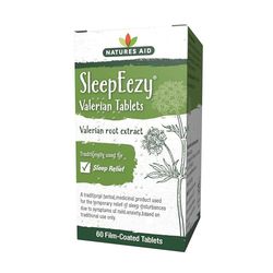 Natures Aid SleepEezy Valerian Root Extract 150mg – Traditional Herbal Remedy for Sleep Disturbances from Mild Anxiety – Natural Vegan Sleep Aid – Gluten Free, Non-GMO – 60 Tablets