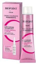 Biopoint Color - Crema Colorante Permanente con Fiala Hyaluplex Serum, Tinta per Capelli con Acido Ialuronico, Nutre, Idrata e Dona un Colore Brillante e Intenso, 60 ml