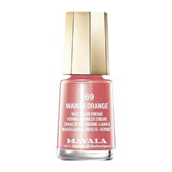 MAVALA - Mini cores Waikiki Orange 169 5 ml, esmalte de unhas pequeno, cor coral laranja, minimiza a evaporação, formulado com ingredientes selecionados, prático para transportar