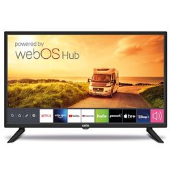 Cello 24'' Smart Camping Voyage TV, da 12 V, Triple Tuner Bluetooth, Disney+, Netflix, Apple TV+, Prime Video, Paramount+, Caravanes Bateaux HGVS, Modello 2023