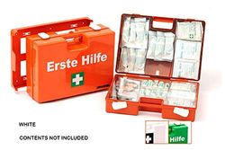 LEINAWERKE 21021 EHBO-koffer QUICK met druk: 2-kleurig wit - zonder inhoud, 1 st.